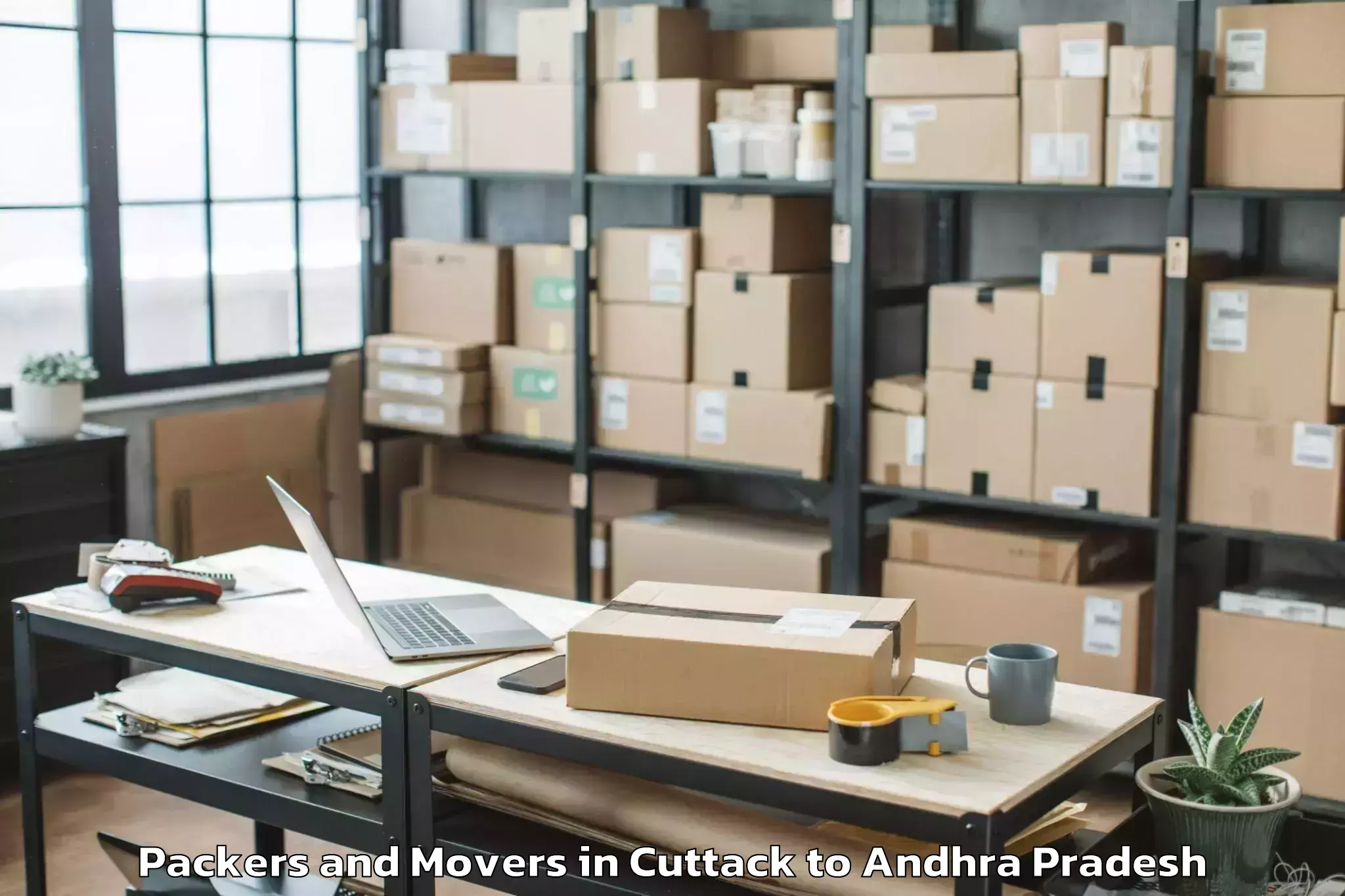 Cuttack to Simhadripuram Packers And Movers Booking